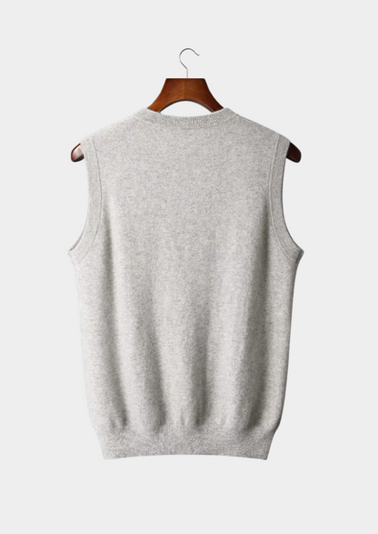 Pure Extra-Fine Merino Wool V-Neck Vest - photo 2