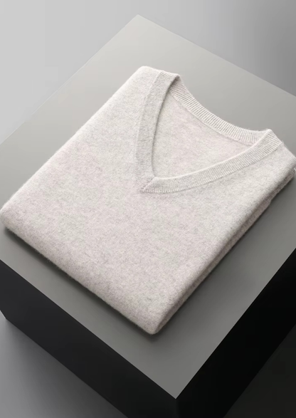 Pure Extra-Fine Merino Wool V-Neck Vest - photo 3