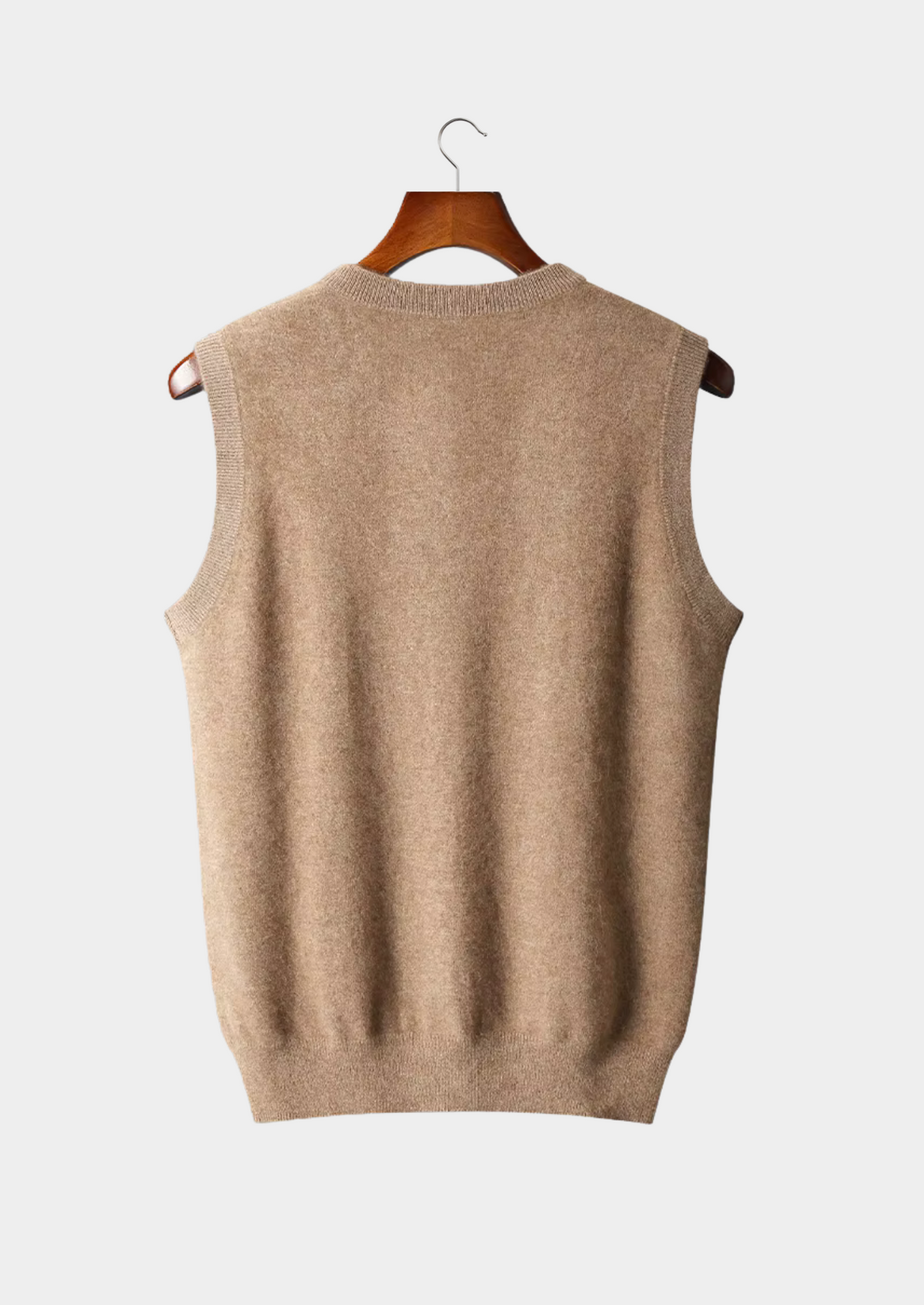 Pure Extra-Fine Merino Wool V-Neck Vest - photo 5