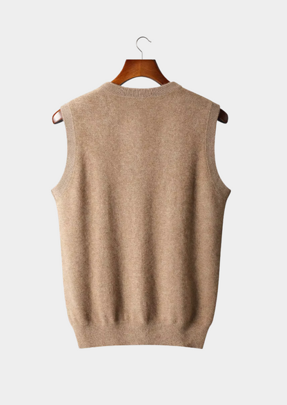 Pure Extra-Fine Merino Wool V-Neck Vest - photo 5