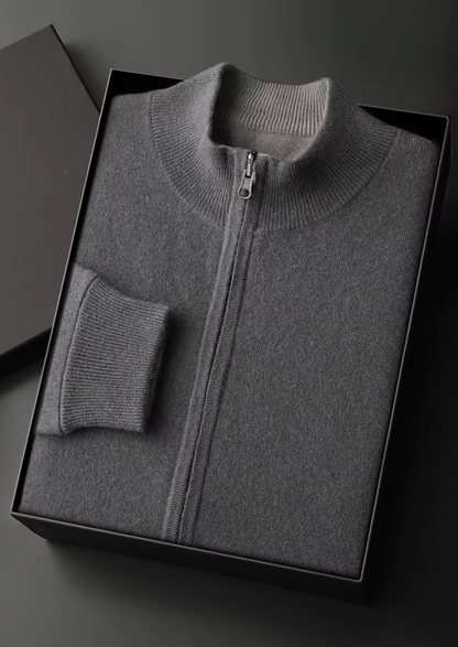 Pure Extra-Fine Merino Wool Zip Cardigan - photo 10
