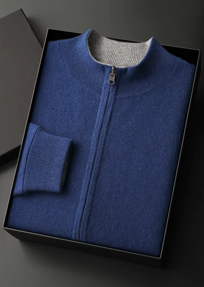 Pure Extra-Fine Merino Wool Zip Cardigan - photo 11