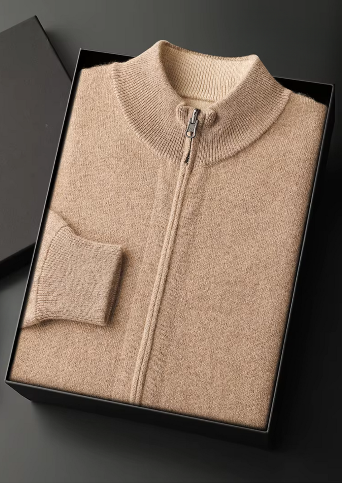 Pure Extra-Fine Merino Wool Zip Cardigan - photo 12