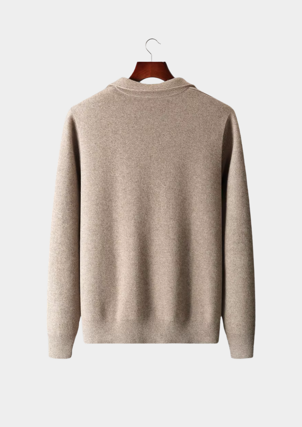 Pure Extra-Fine Merino Wool Zip Polo Cardigan - photo 2
