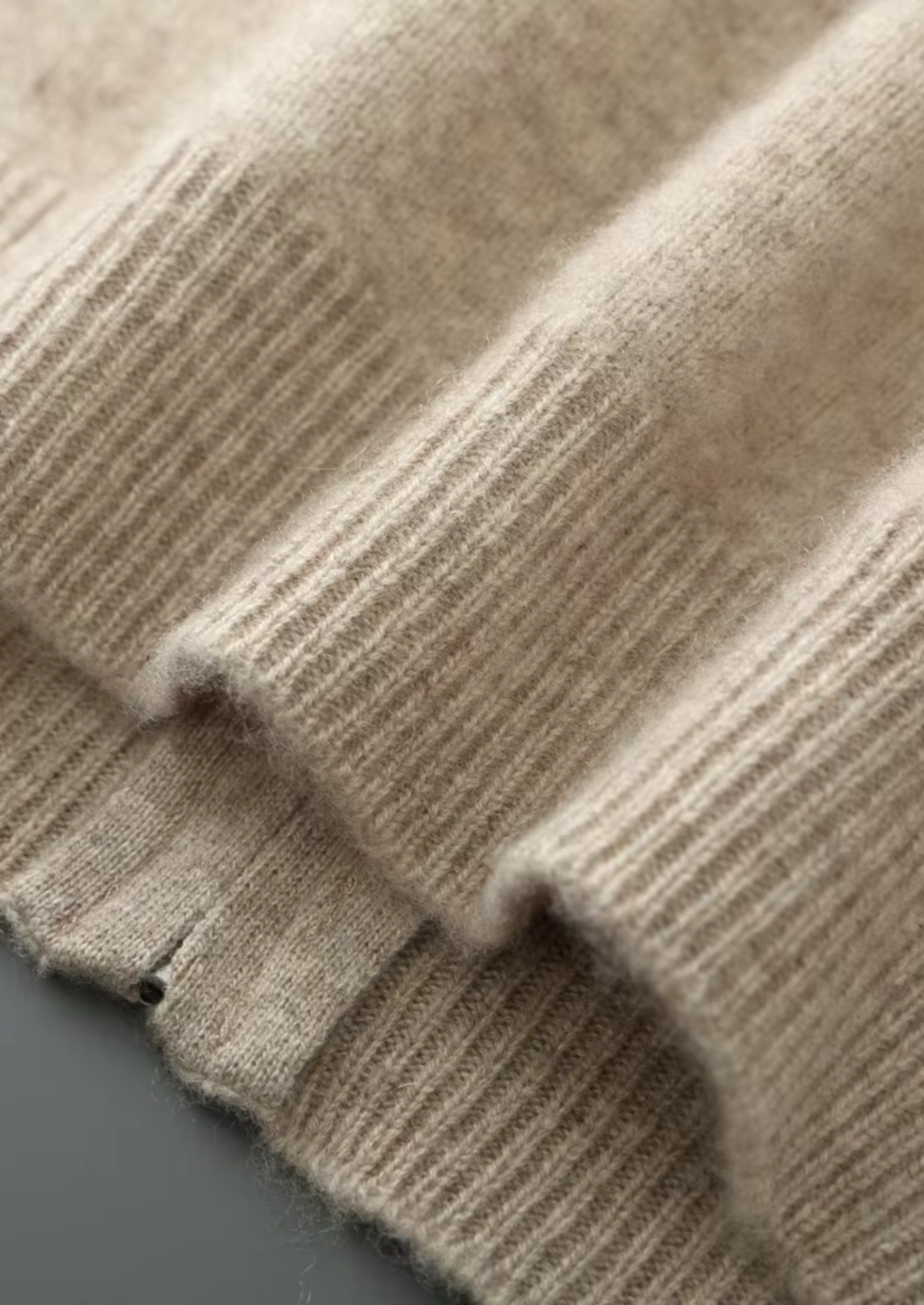 Pure Extra-Fine Merino Wool Zipper Cardigan - photo 6