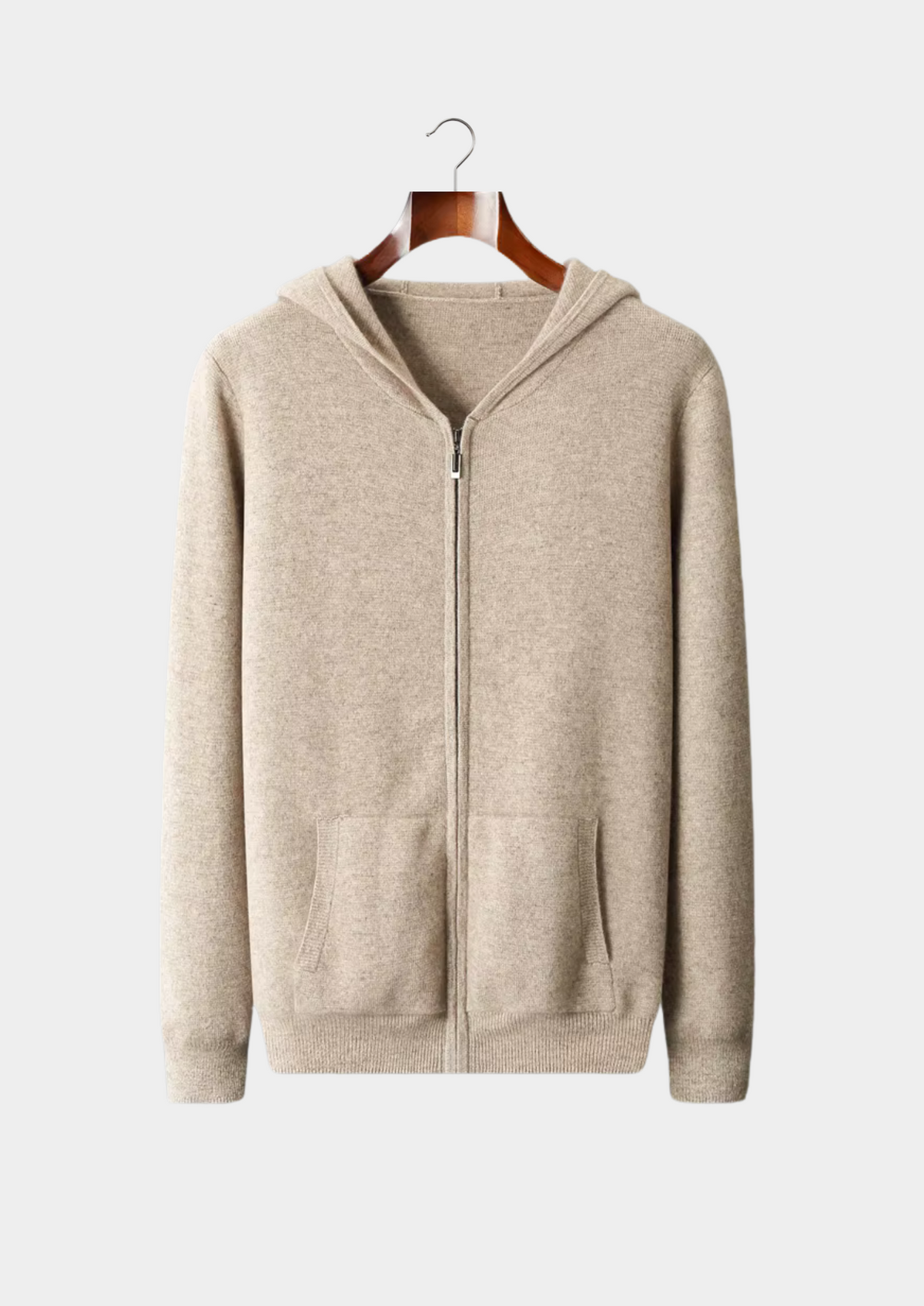 Pure Extra-Fine Merino Wool Zipper Hoodie - photo 11