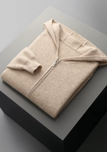 Pure Extra-Fine Merino Wool Zipper Hoodie - photo 13