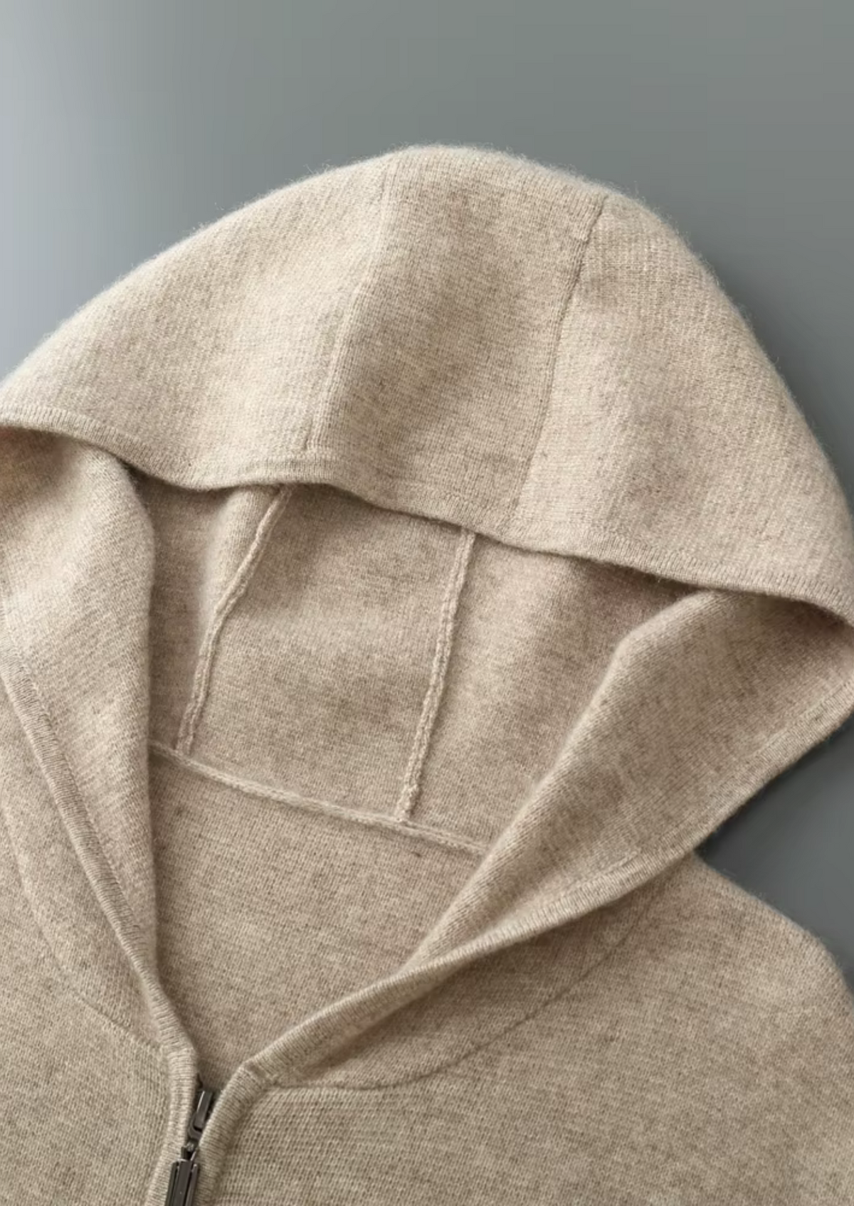 Pure Extra-Fine Merino Wool Zipper Hoodie - photo 15