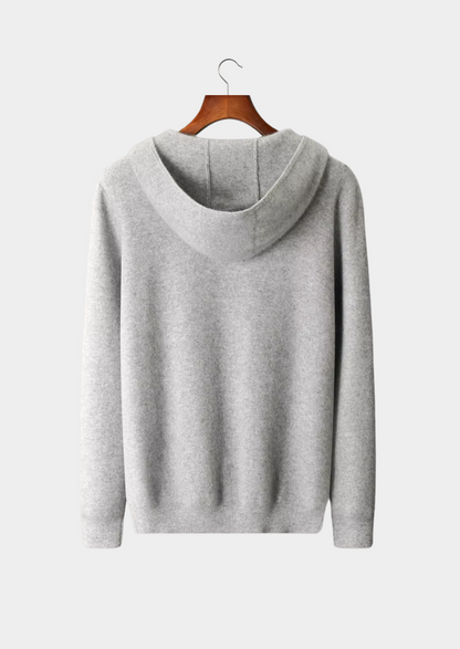 Pure Extra-Fine Merino Wool Zipper Hoodie - photo 2